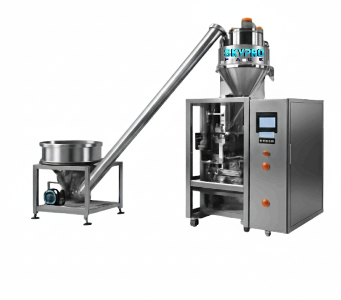 Auger Filler Pouch Packing Machine with Screw Conveyor